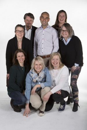 Jurygruppen i "Årets monter 2014", UF Dalarna